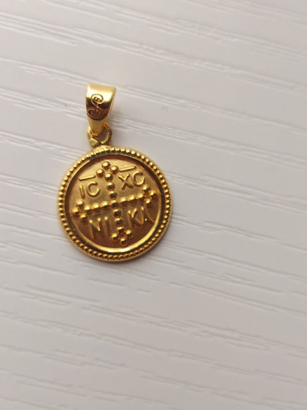 14k Solid Gold Pendant with 22k Gold Fill
